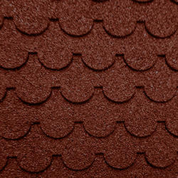 Dollhouse Miniature Red Rounded Tab Asphalt Roofing Shingles