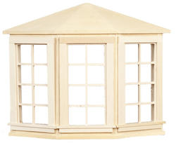 Dollhouse Miniature Bay Window