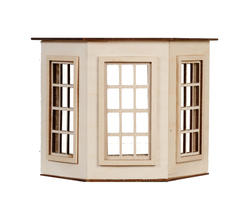 wooden dollhouse miniature 1:12 scale Window by Bespaq 704WOD Craftsman style 