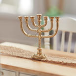 Miniature Jewish 7 Branch Menorah