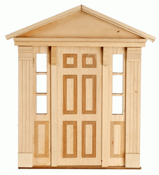 Miniature 6 Raised Panel Federal Door with Sidelight
