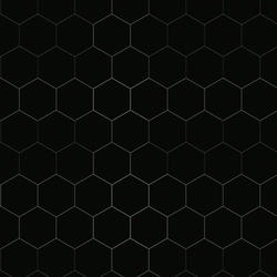 Miniature Black Hexagon Formica Flooring Tile Sheet