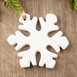 Porcelain Ceramic Christmas Snowflake Ornament