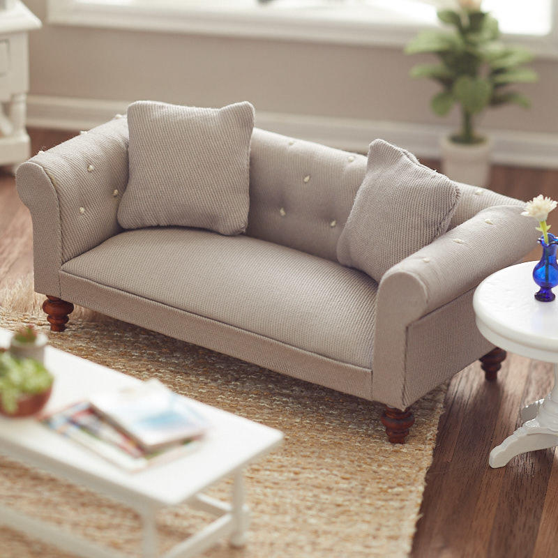 miniature dollhouse sofa