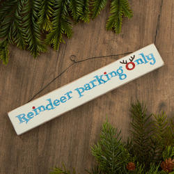 "Reindeer parking only" Sign