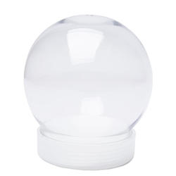 Bulk Case of 20 Clear Acrylic Snow Globe Jar