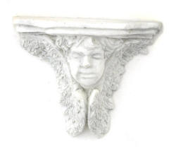 Dollhouse Miniature Gray Angel Face Bracket