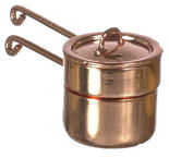 Dollhouse Miniature Copper Double Boiler