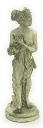 Dollhouse Miniature Green Woman Statue