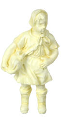 Dollhouse Miniature Ivory School Girl Statue