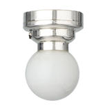 Dollhouse Miniature LED Silver Globe Ceiling Lamp