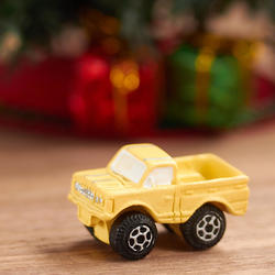 Dollhouse Miniature Yellow Toy Truck