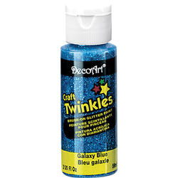 DecoArt Twinkles Galaxy Blue Brush-On Glitter Paint