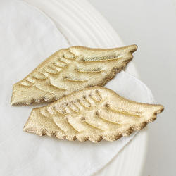 Gold Puffy Angel Wings - True Vintage