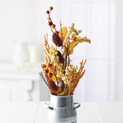 Fall Berry Pinecone and Twig Spray