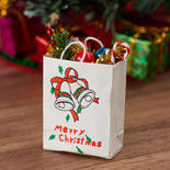Miniature Christmas Holiday Filled Shopping Bag