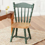 Dollhouse Miniature Hunter Green Side Chair