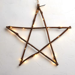 Bulk Case of 6 Battery Operated Light Up Twig Stars