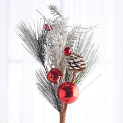 Artificial Pine Spray with Ornament