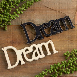 "Dream" Script Ornament