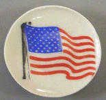Dollhouse Miniature American Flag Decorative Plate
