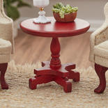 Dollhouse Miniature Victorian Mahogany Lamp Table