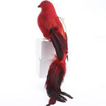 Bulk Case of 48 Red Artificial Bird with Clip