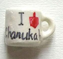 Dollhouse Miniature "I Love Chanukah" Mug