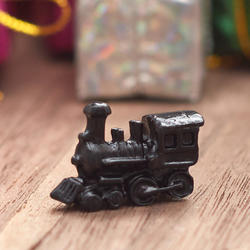 Dollhouse Miniature Black Train Engine