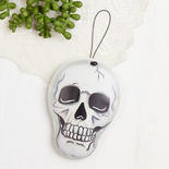 Dimensional Metal Halloween Skull Ornament