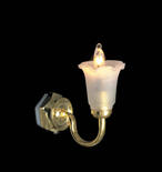 Dollhouse Miniature 12V Canted Tulip Wall Sconce