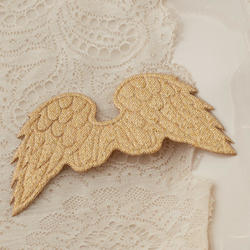 Gold Embossed Angel Wings