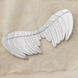 Silver Embossed Angel Wing