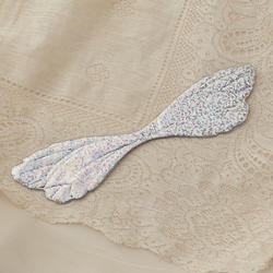 Holographic Silver Embossed Angel Wings