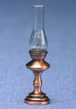 Dollhouse Miniature 12V Copper Hurricane Lamp