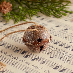 Rustic Icy Sleigh Bell Ornament