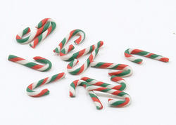 Dollhouse Miniature Red and Green Candy Canes