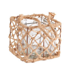 Bulk Case of 18 Natural Jute Candle Holders