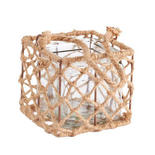 Bulk Case of 18 Natural Jute Candle Holders