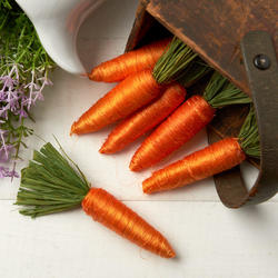 Raffia Wrapped Faux Carrots