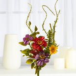 Artificial Mixed Wild Flowers and Greenery Pick