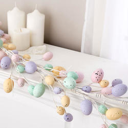Artificial Pastel Easter Egg Garland