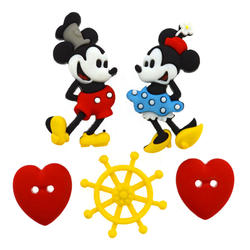 Dress It Up Steamboat Willie Buttons