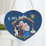 "O Holy Night" Heart Ornament