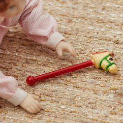 Dollhouse Miniature Stick Horse Toy