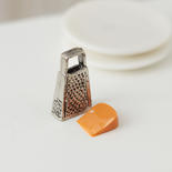 Dollhouse Miniature Cheese Wedge and Grater