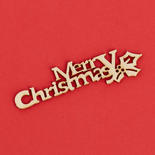 Unfinished Merry Christmas Wood Cutout