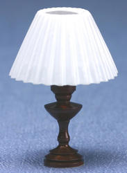 Dollhouse Miniature 12V Pleated Shade Table Lamp