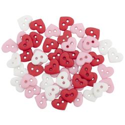 Micro Dress It Up Valentines Heart Buttons