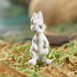 Dollhouse Miniature White Bunny